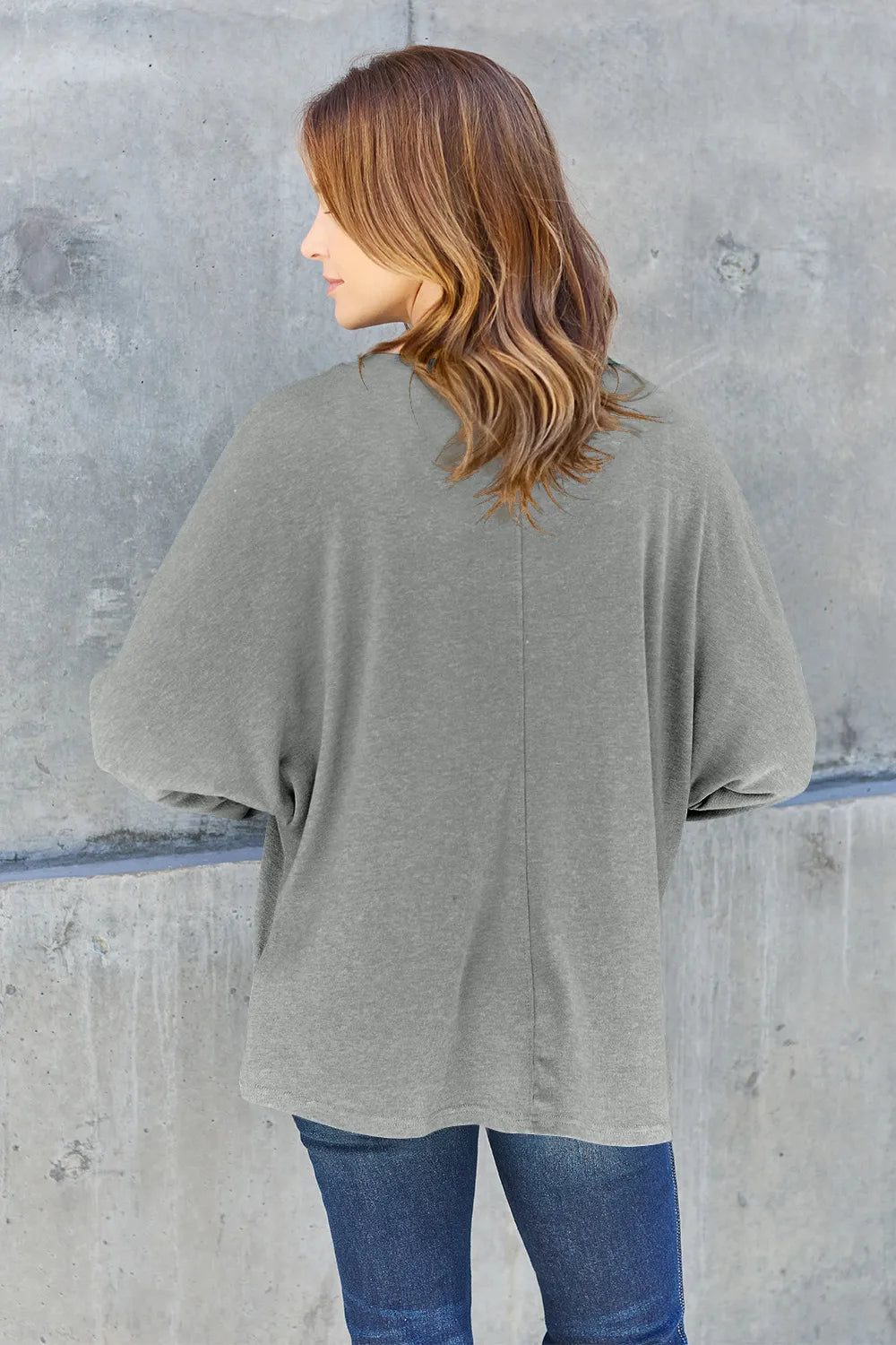 Double Take Full Size Round Neck Long Sleeve T-Shirt Fitggins