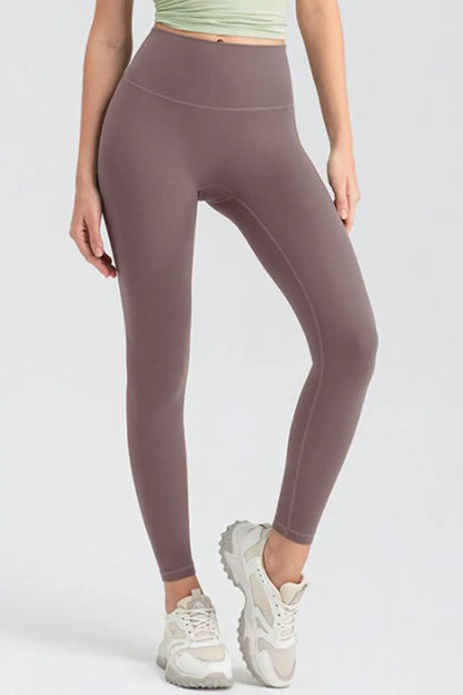 Wide Waistband High-Rise Sports Leggings Fitggins