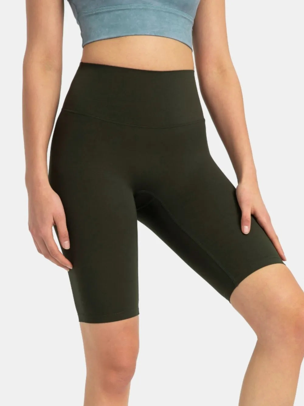 Millennia High Rise Wide Waistband Active Shorts Fitggins