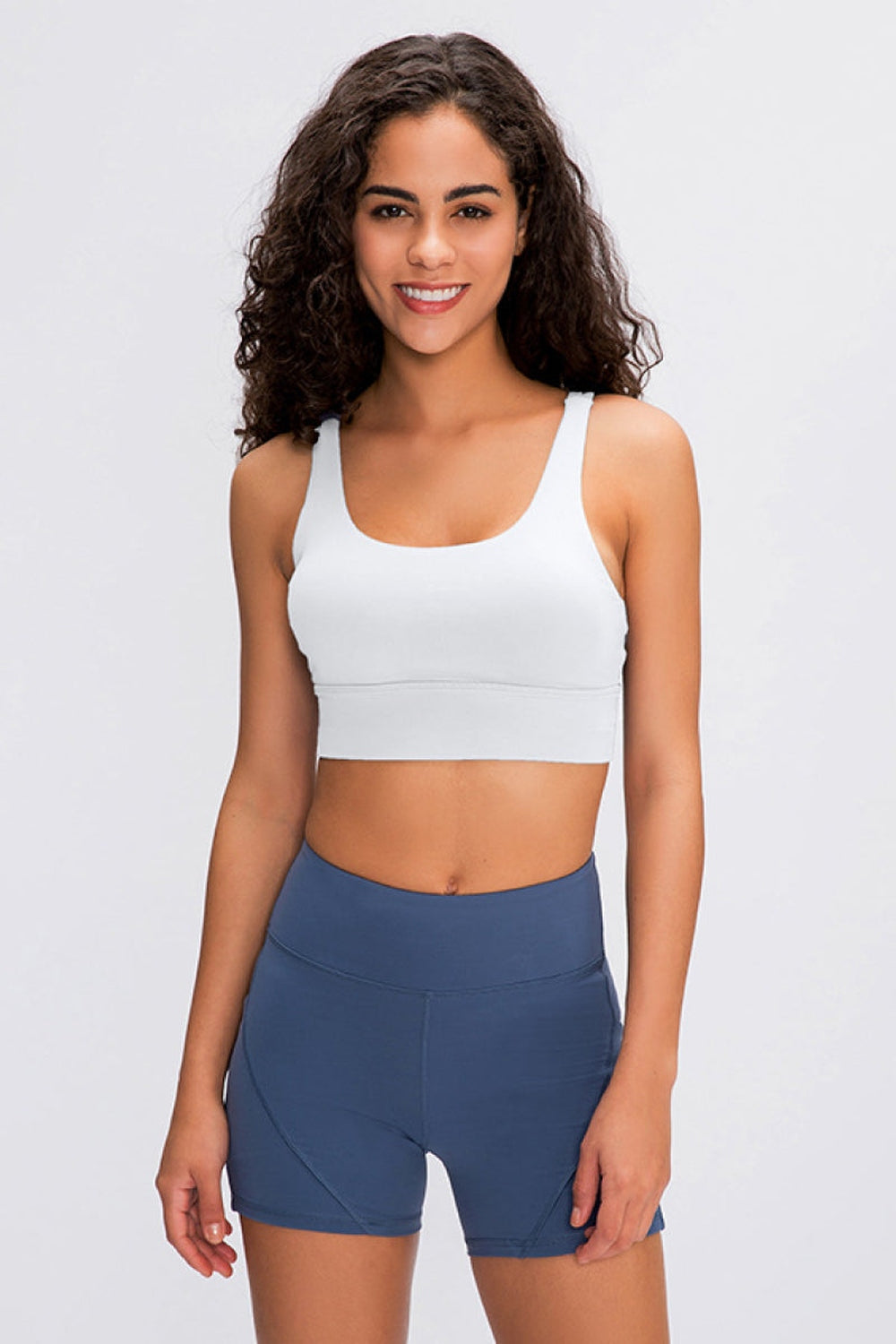 Millennia Double X Sports Bra - Basic Colors - Crop Tops & Tank Tops - FITGGINS