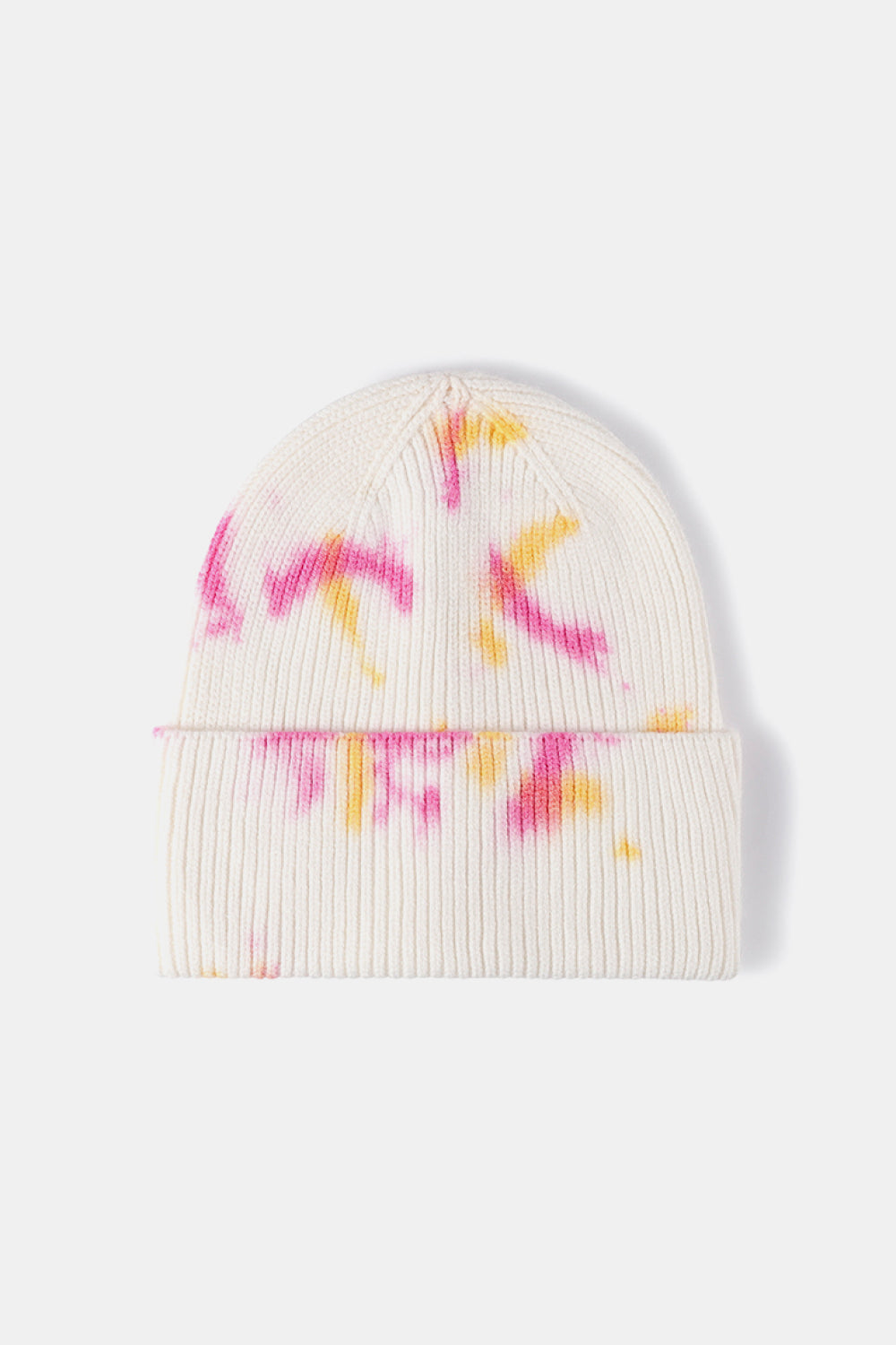 Tie-Dye Cuffed Rib-Knit Beanie Hat - Hats - FITGGINS