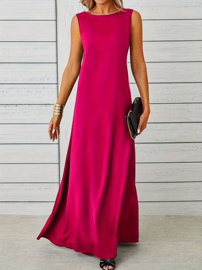 Sleeveless Flowy Maxi Dress Fitggins