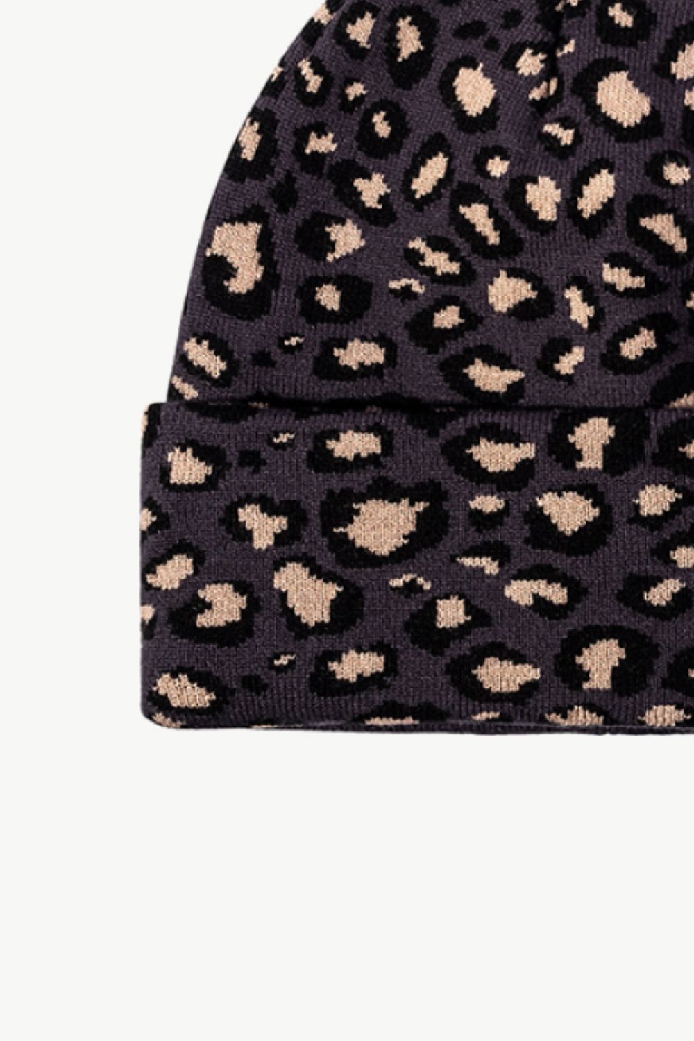 Leopard Pattern Cuffed Beanie - Hats - FITGGINS