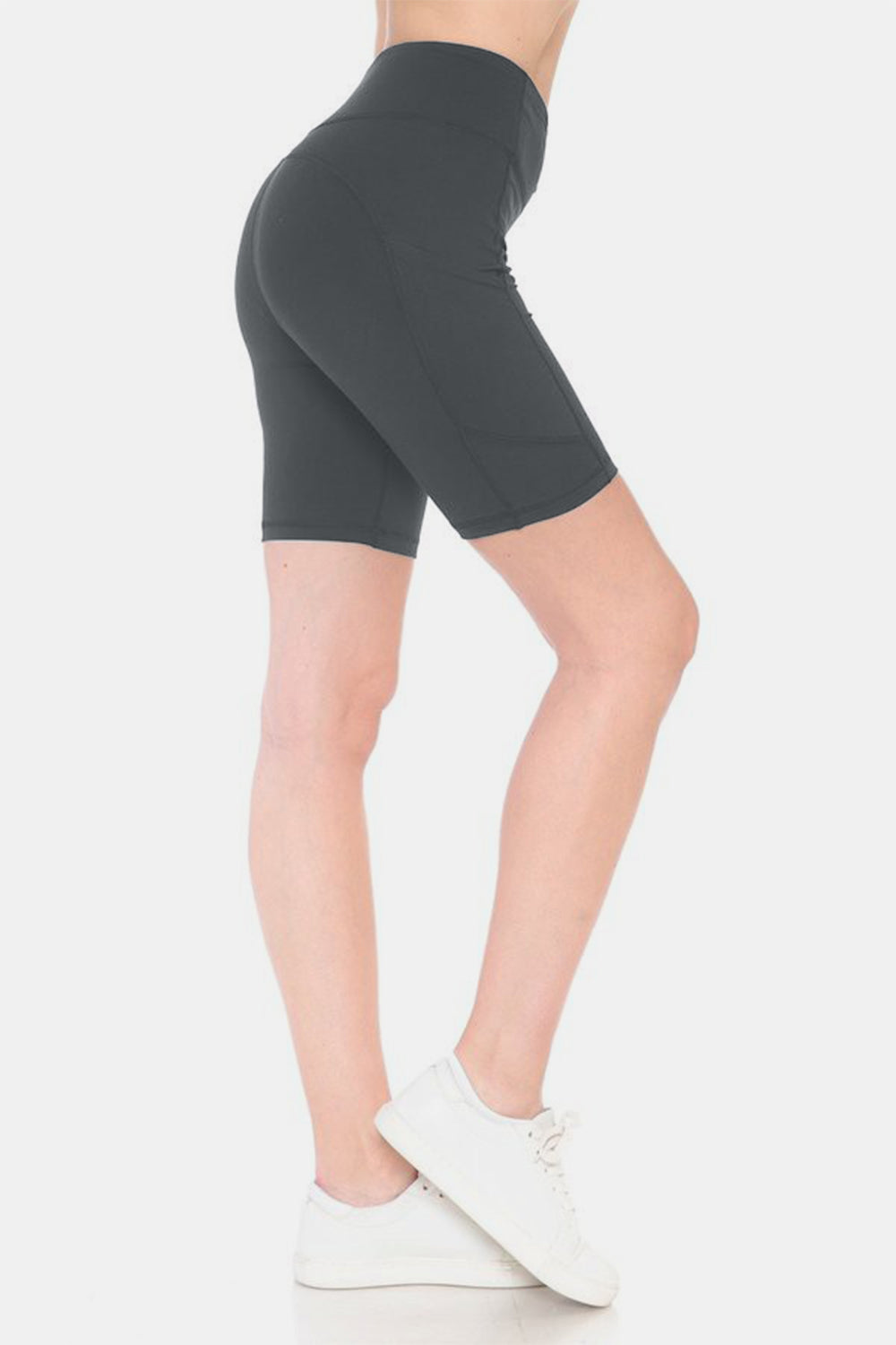 Leggings Depot Full Size High Waist Active Shorts - Short Leggings - FITGGINS