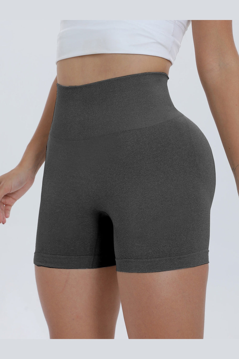 High Waist Active Shorts - Short Leggings - FITGGINS