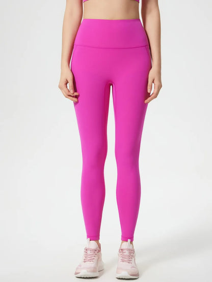 Millennia Wide Waistband Active Leggings Fuchsia Pink Fitggins
