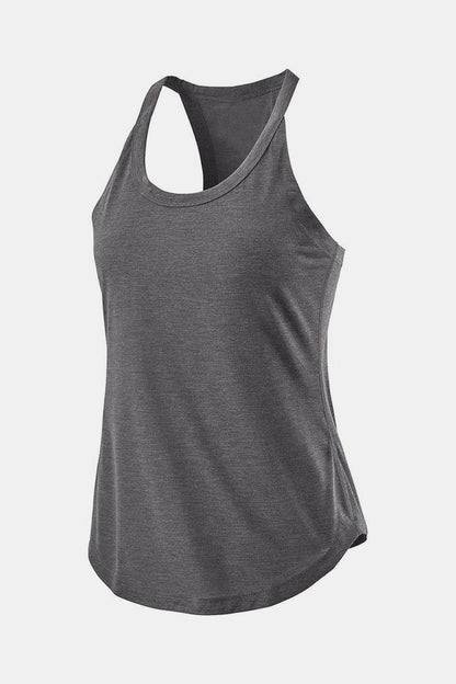 Scoop Neck Active Tank - Crop Tops & Tank Tops - FITGGINS