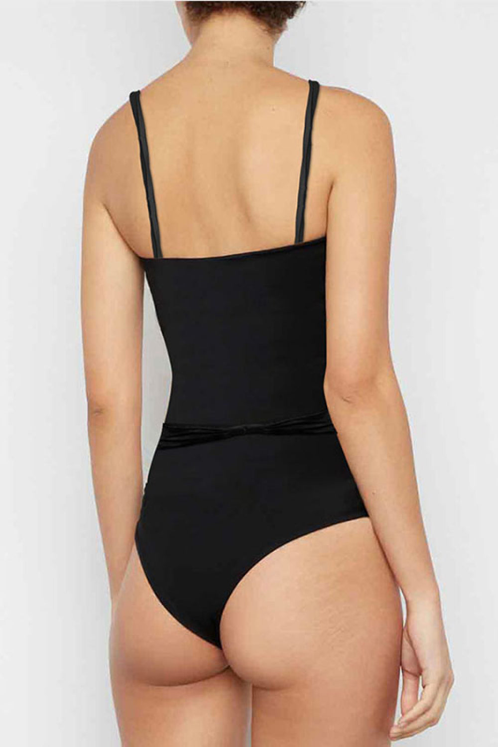 Contrast Flower Detail One-Piece Swimsuit - Swimwear One-Pieces - FITGGINS