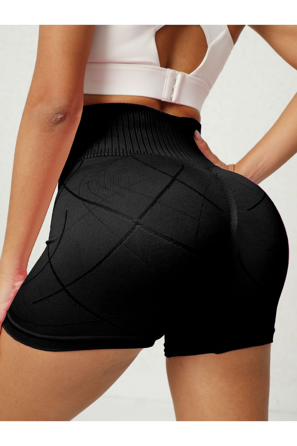 High Waist Active Shorts - Short Leggings - FITGGINS