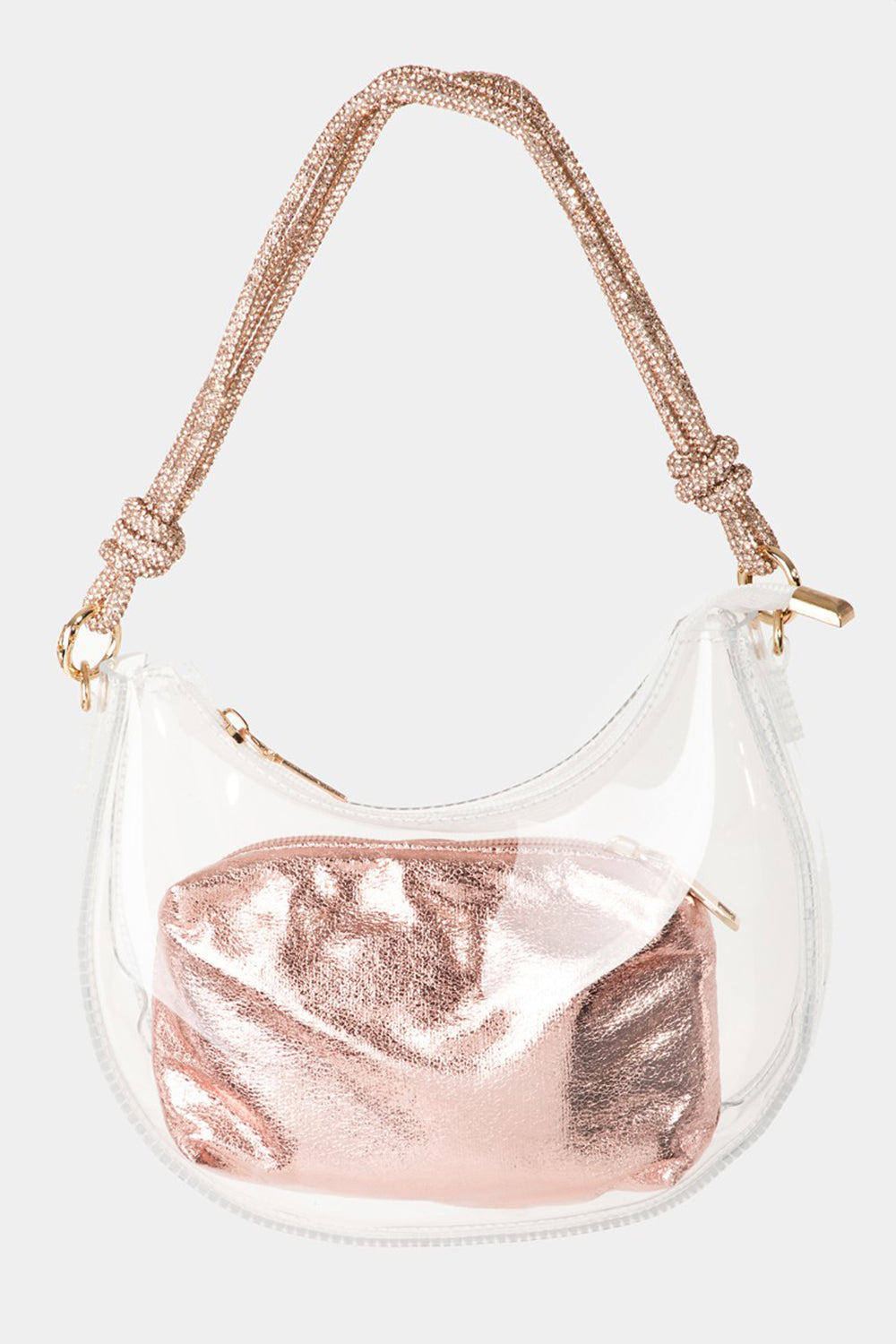 Fame Clear See Through Baguette Bag - Handbag - FITGGINS