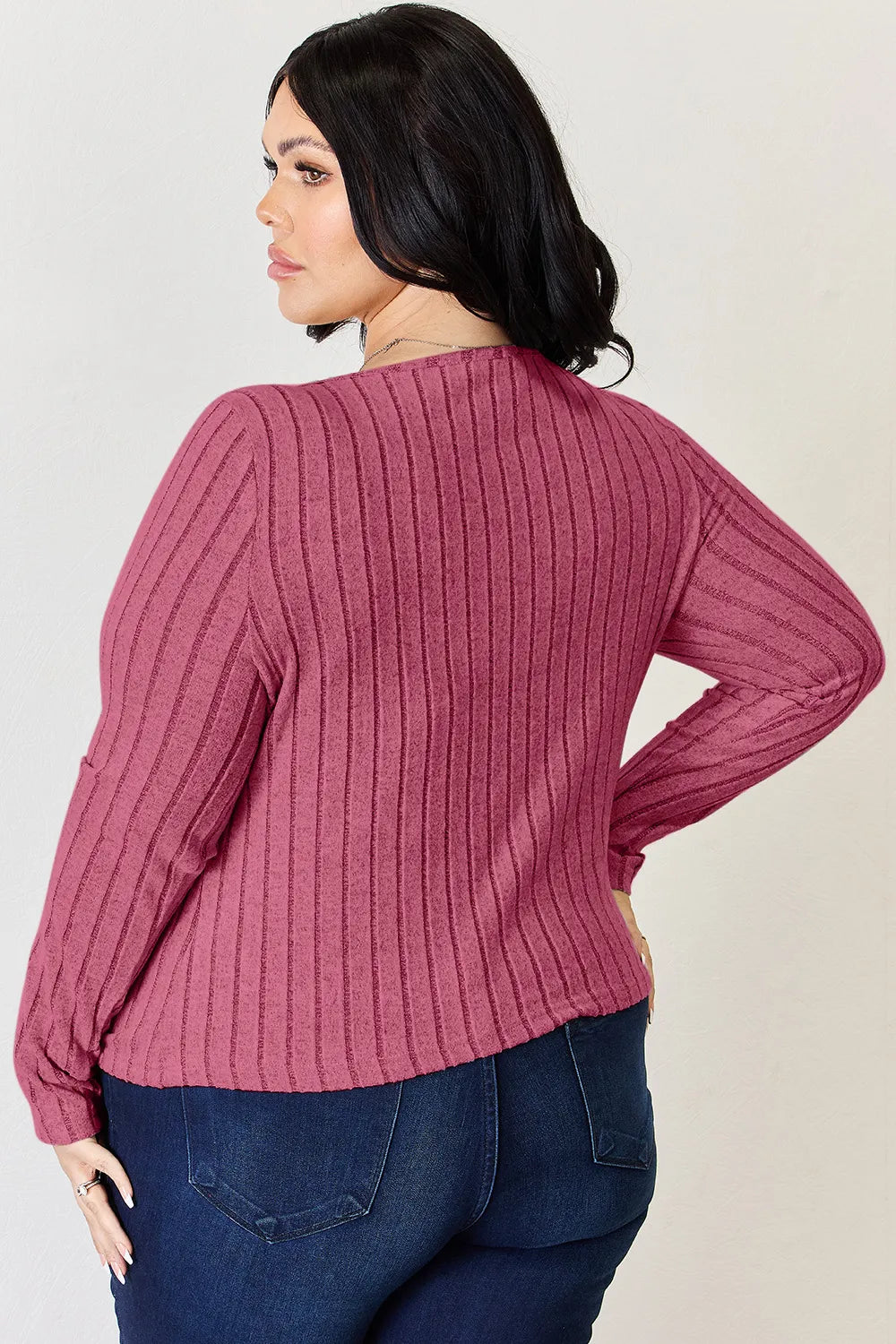 Basic Bae Full Size Ribbed Long Sleeve T-Shirt Fitggins