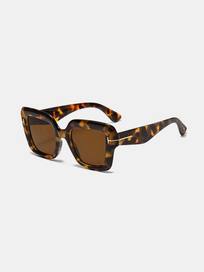 Polycarbonate Frame Square Sunglasses - Sunglasses - FITGGINS