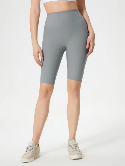 Millennia High Waist Active Shorts Gray Fitggins