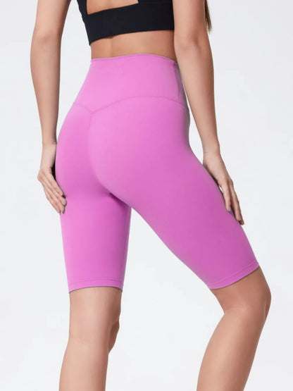 Millennia High Rise Wide Waistband Active Shorts Heliotrope Purple Fitggins
