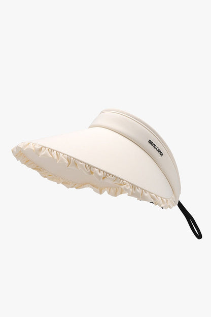 Frill Adjustable Ice Silk Sun Hat - Hats - FITGGINS