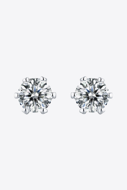 Good Days Ahead Moissanite Stud Earrings - Earrings - FITGGINS