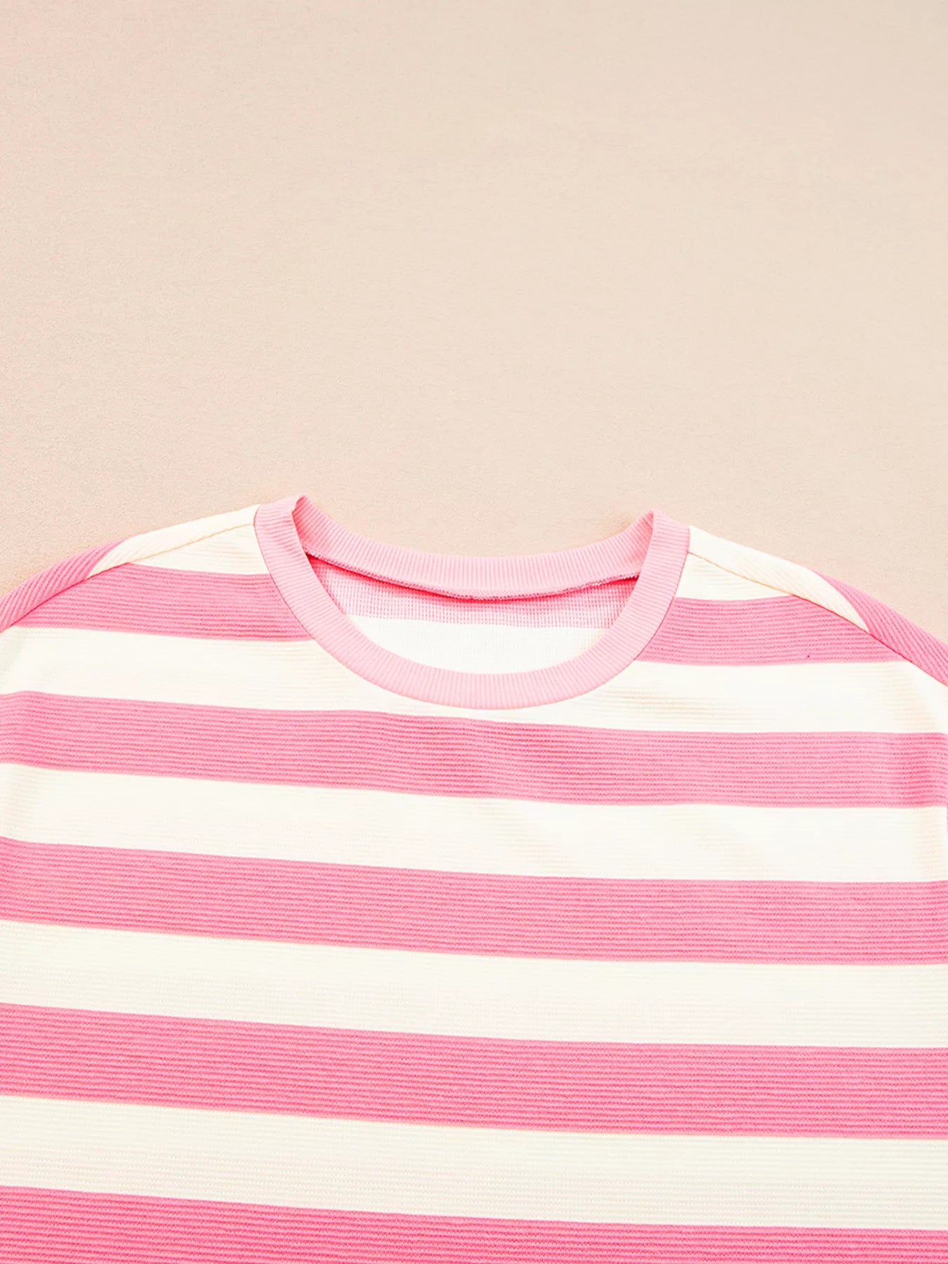 Stripe Cap Sleeve Pocketed Shift Dress Fitggins