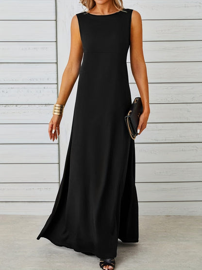 Sleeveless Flowy Maxi Dress Fitggins