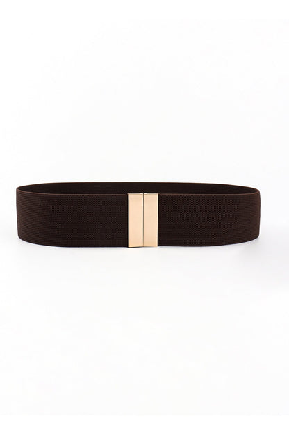 Alloy Buckle Elastic Belt - Belt - FITGGINS