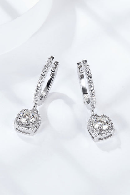 Adored Moissanite Huggie Drop Earrings - Earrings - FITGGINS