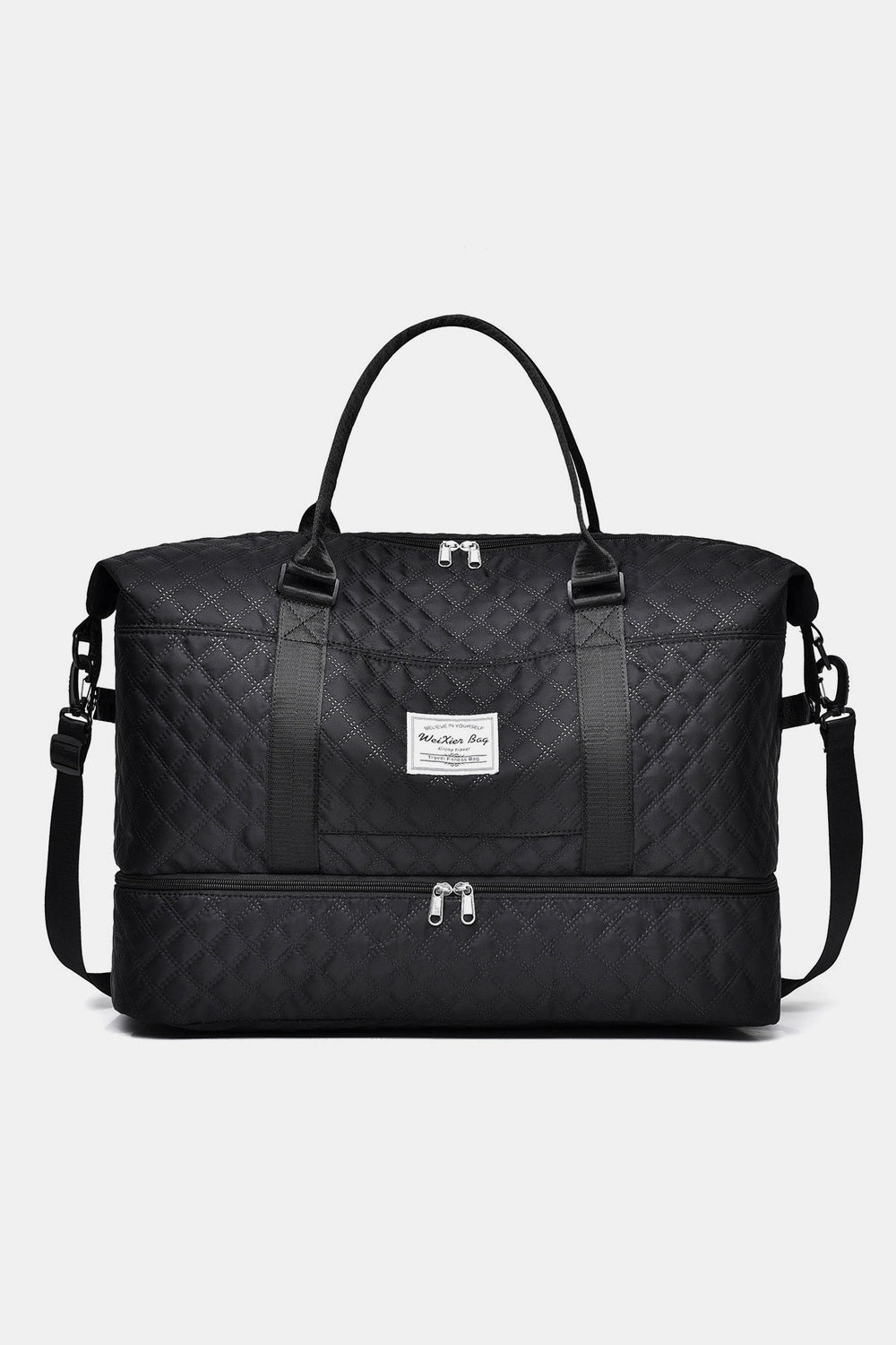 Diamond Grid Oxford Cloth Oversize Travel Bag - Handbag - FITGGINS