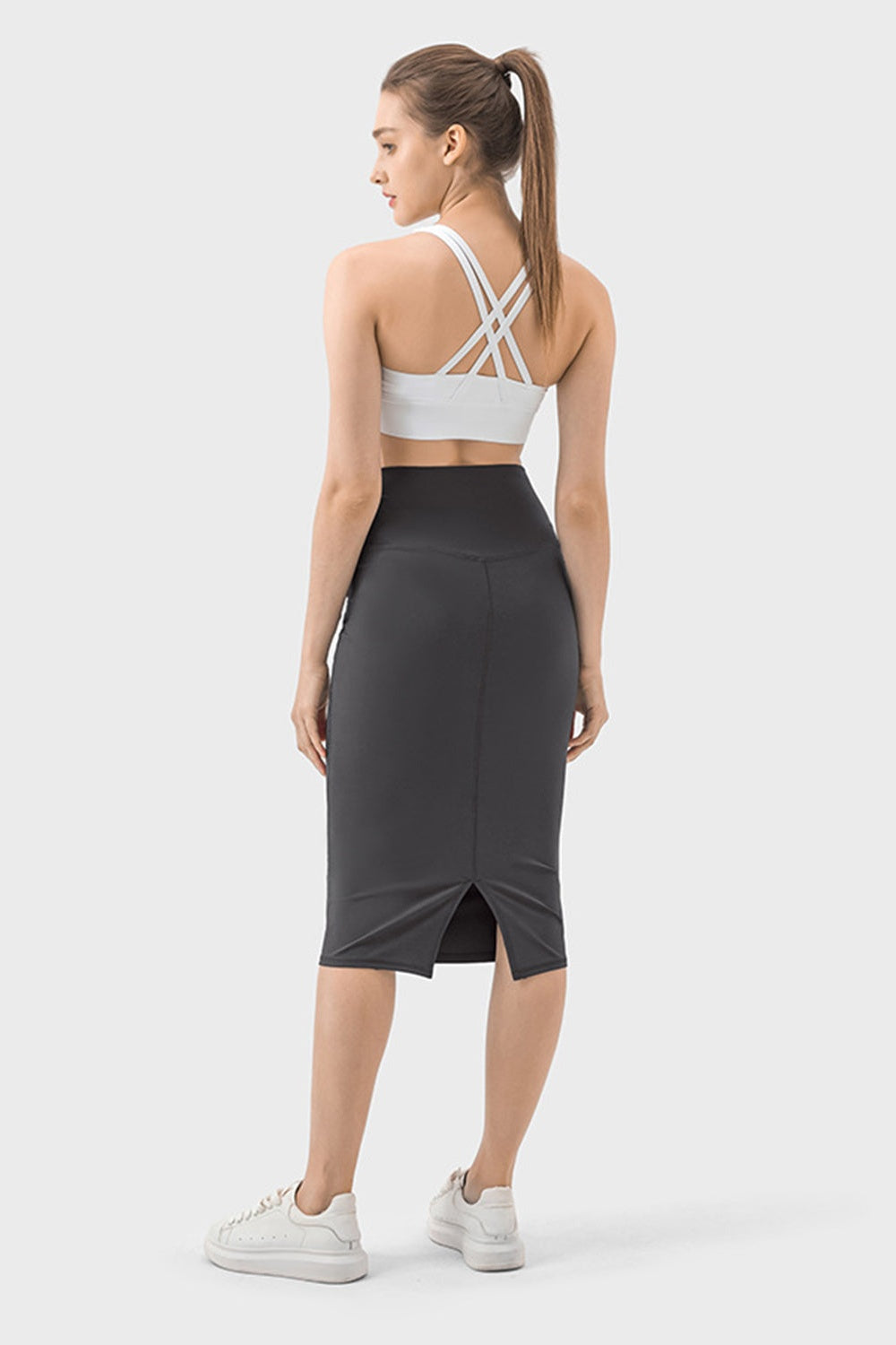 Millennia Slit Wrap Active Skirt - Shirts - FITGGINS