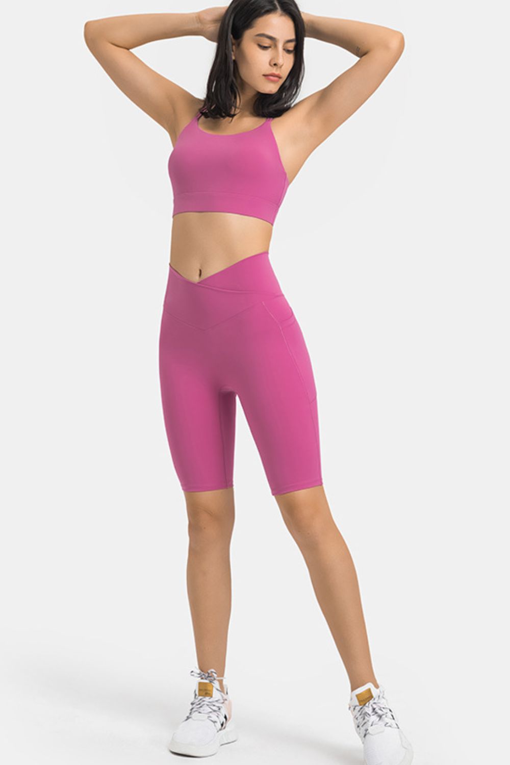 Millennia High Waist Biker Shorts with Pockets Fitggins