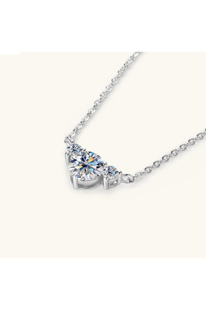 1.2 Carat Moissanite 925 Sterling Silver Necklace - Necklaces - FITGGINS