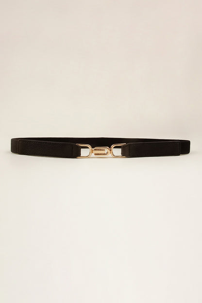 Alloy Buckle Elastic Belt - Belt - FITGGINS