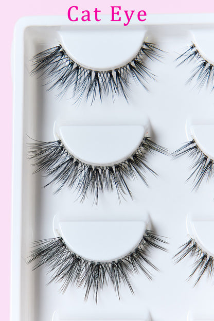 SO PINK BEAUTY Faux Mink Eyelashes 5 Pairs - - FITGGINS