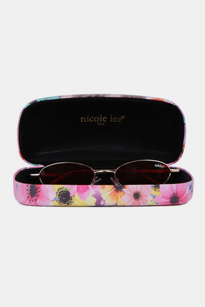 Nicole Lee USA Metal Frame Finley Oval Sunglasses - Sunglasses - FITGGINS