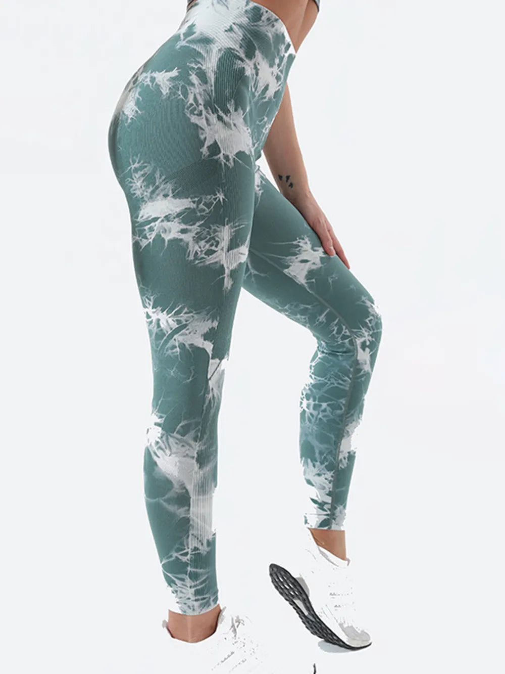 Tie-Dye High Waist Active Leggings Fitggins