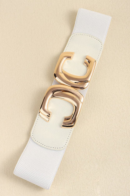 Zinc Alloy Buckle Elastic Wide Belt - Belt - FITGGINS