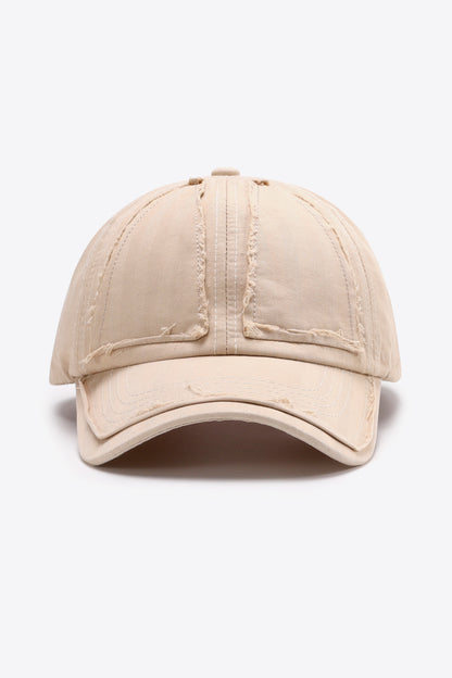 Distressed Adjustable Baseball Cap - Hats - FITGGINS