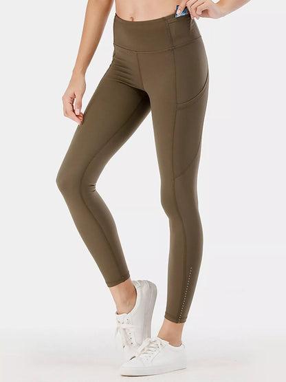 Full Size High-Waisted Active Leggings with Pockets Plus Size Fitggins