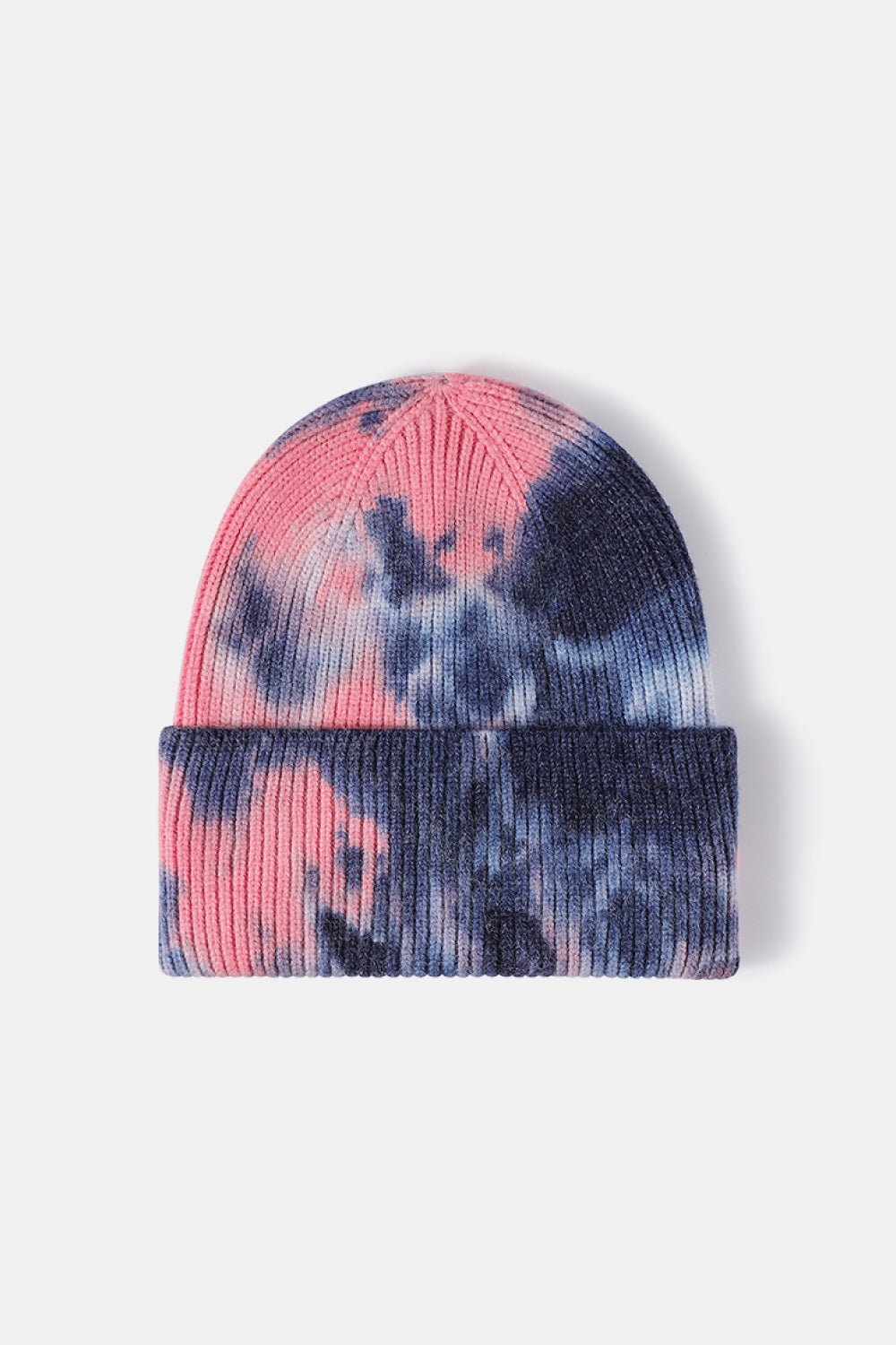 Tie-Dye Cuffed Rib-Knit Beanie Hat - Hats - FITGGINS