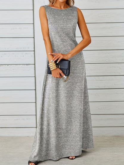 Sleeveless Flowy Maxi Dress Fitggins