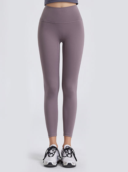 Wide Waistband Sports Leggings Lilac Fitggins