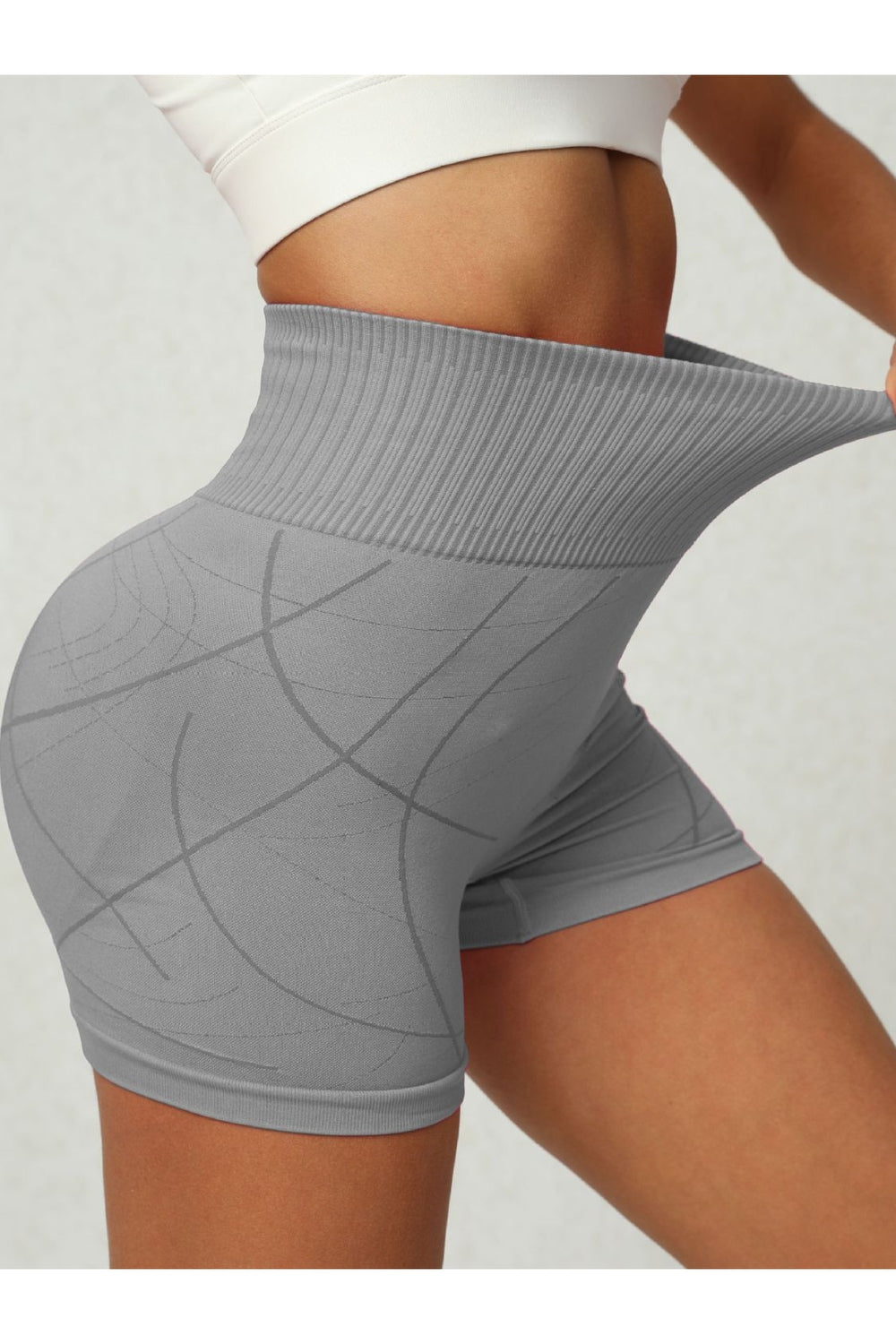 High Waist Active Shorts - Short Leggings - FITGGINS