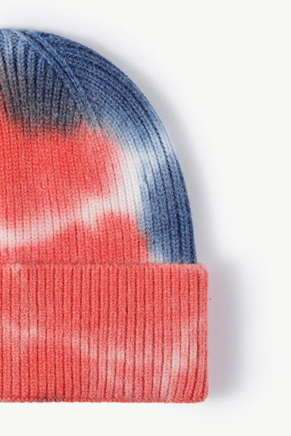 Tie-Dye Cuffed Knit Beanie - Hats - FITGGINS