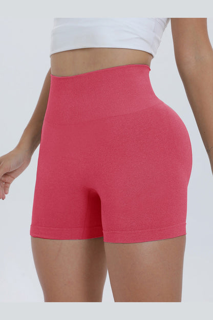 High Waist Active Shorts - Short Leggings - FITGGINS