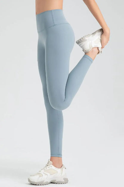 Wide Waistband Sport Leggings Fitggins
