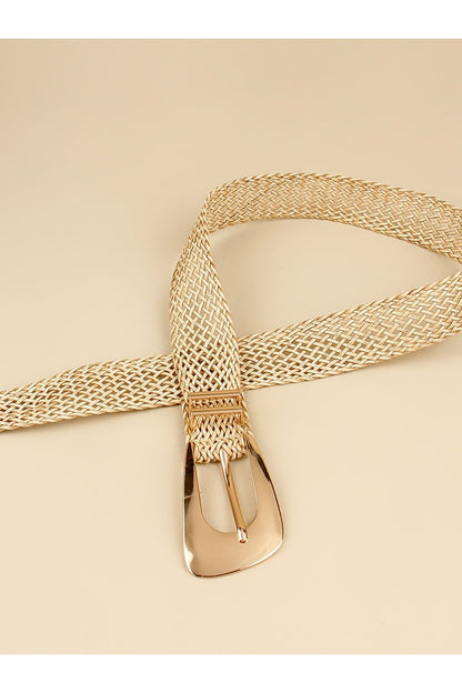 Irregular Buckle Braid Belt - Belt - FITGGINS