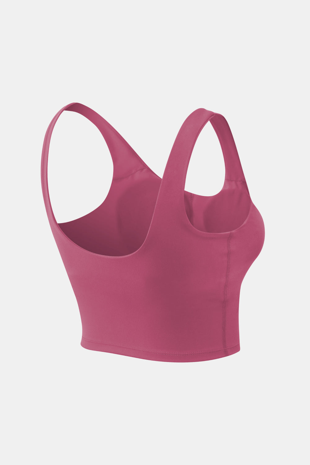 Cropped Scoop Neck Active Tank Top - Crop Tops & Tank Tops - FITGGINS