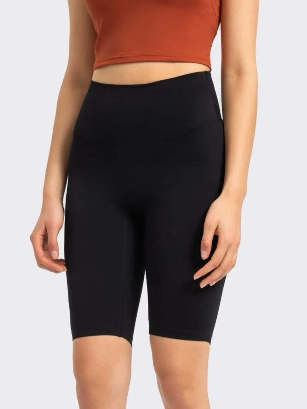 Millennia High Rise Wide Waistband Active Shorts Fitggins
