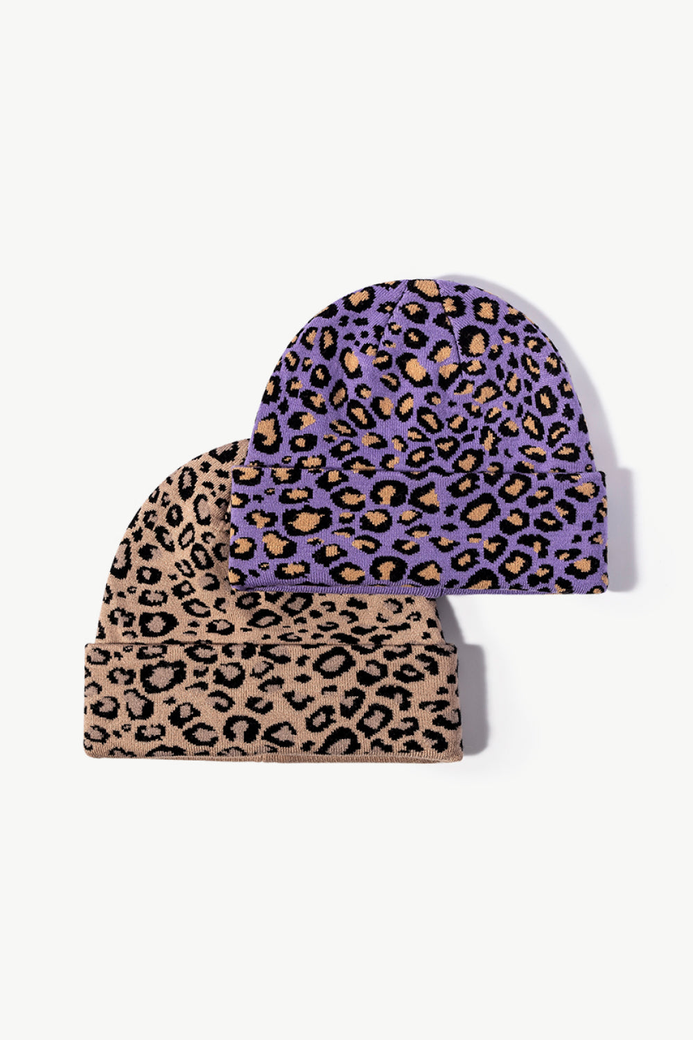 Leopard Pattern Cuffed Beanie - Hats - FITGGINS