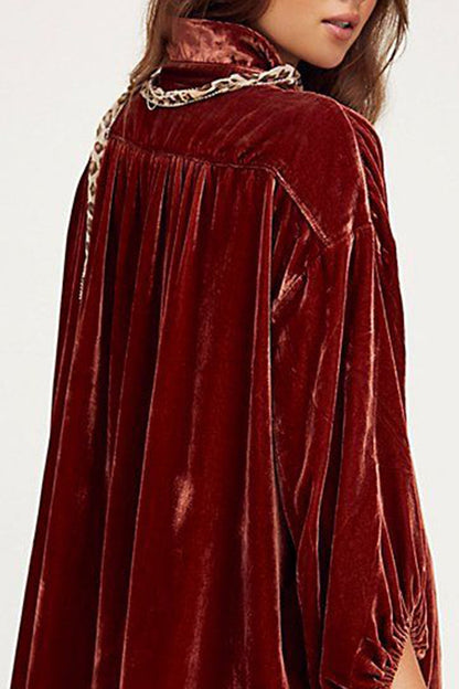 Collared Long Sleeve Button Down Shirt Fitggins