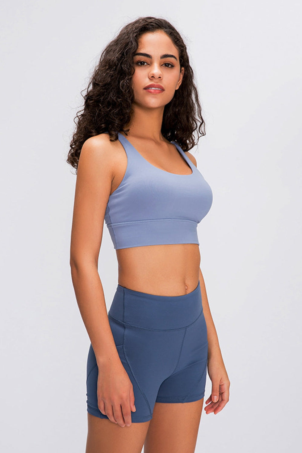 Millennia Double X Sports Bra - Basic Colors - Crop Tops & Tank Tops - FITGGINS