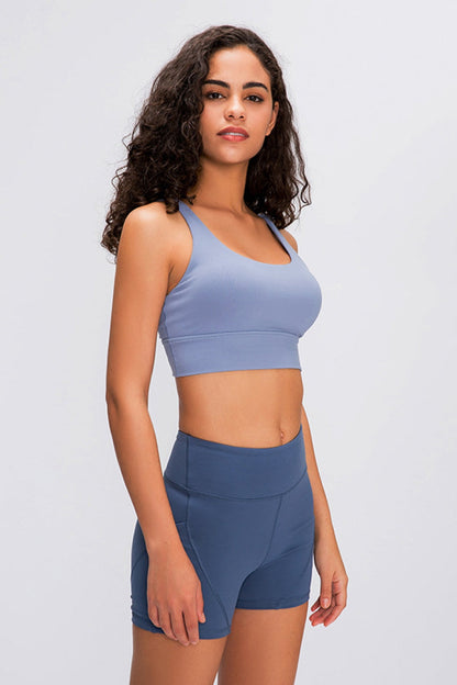 Millennia Double X Sports Bra - Basic Colors - Crop Tops & Tank Tops - FITGGINS