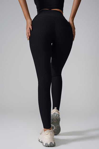 High Waist Active Leggings - Leggings - FITGGINS